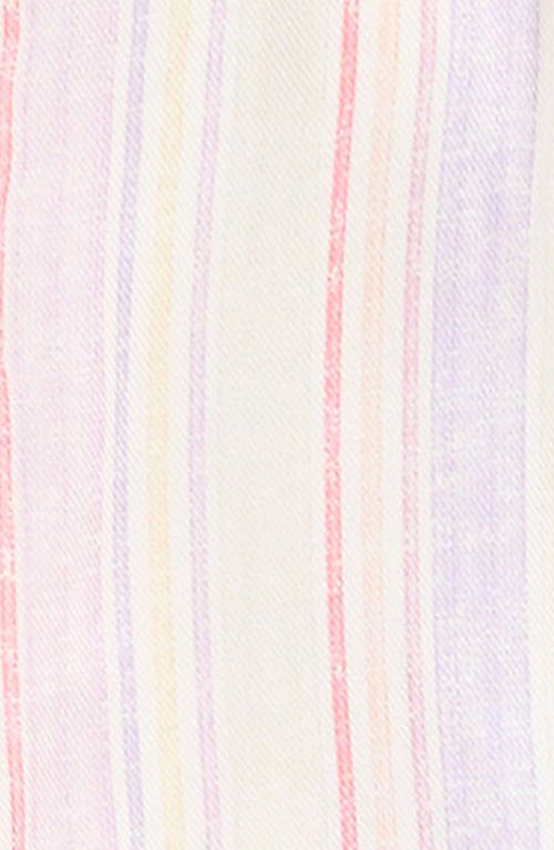 Splendid Summer Stripe Tank & Shorts Set In Purple