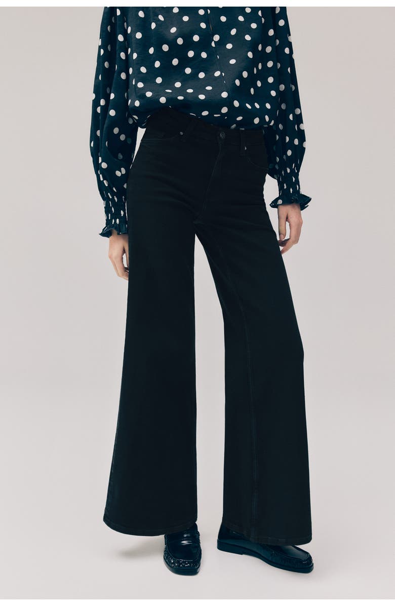 H&M Wide High Jeans, Alternate, color, 