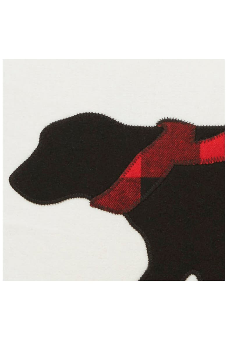 Winter Lab Reversible Accent Pillow, Alternate, color, DARK RED