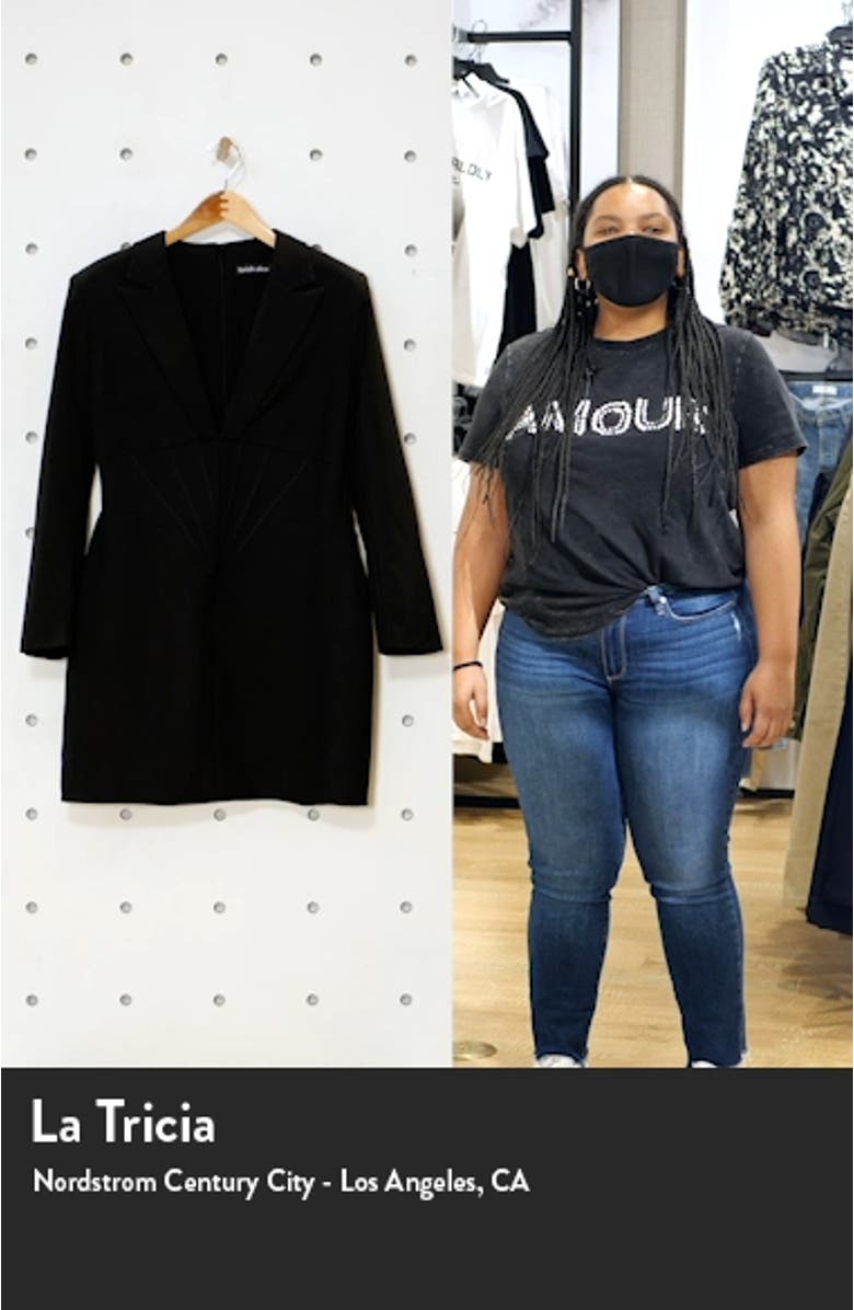 Corset Tux Long Sleeve Minidress, sales video thumbnail