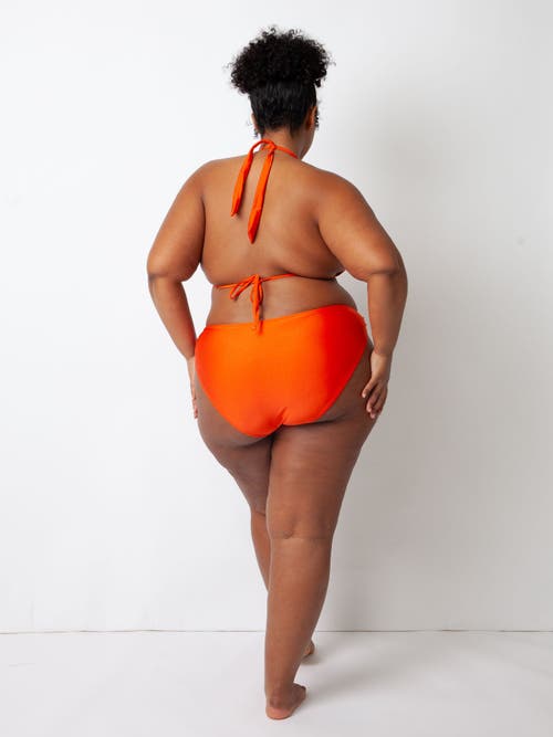 Villa Fresca Bianca Bikini Swim Bottoms In Tangerine