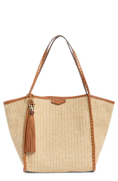 Dylan Raffia Tote Bag