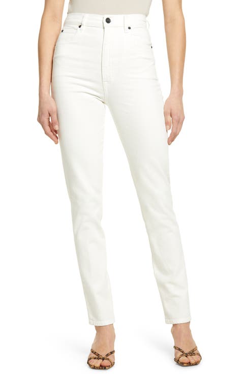 Beatnik High Waist Ankle Slim Jeans