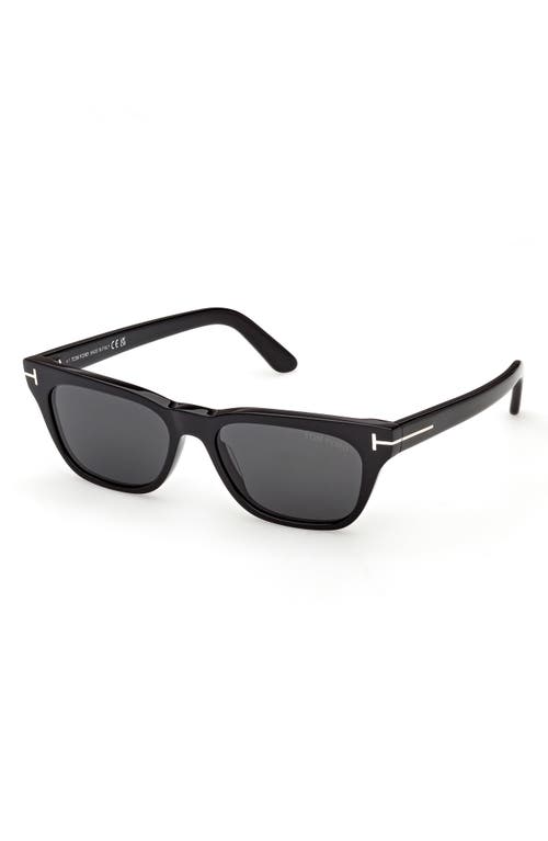 Tom Ford Penn 53mm Rectangular Sunglasses In Black