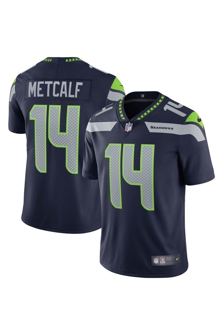 Men's Nike DK Metcalf College Navy Seattle Seahawks Vapor Limited Jersey, Main, color, Navy