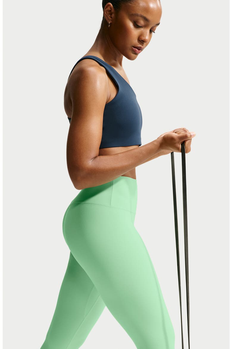 Zenvy Dri-FIT High Waist 7/8 Leggings, Alternate, color, CUCUMBER CALM/ COOL GREY