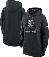 Nike Women's Nike  Black Las Vegas Raiders 2024 NFL Crucial Catch Club Pullover Hoodie