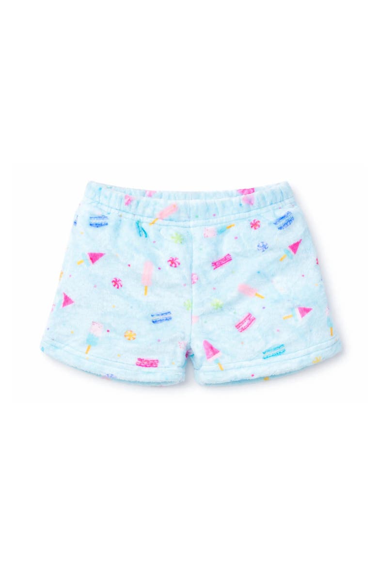 Plush Sweets and Popsicles loungewear Shorts, Main, color, Mint