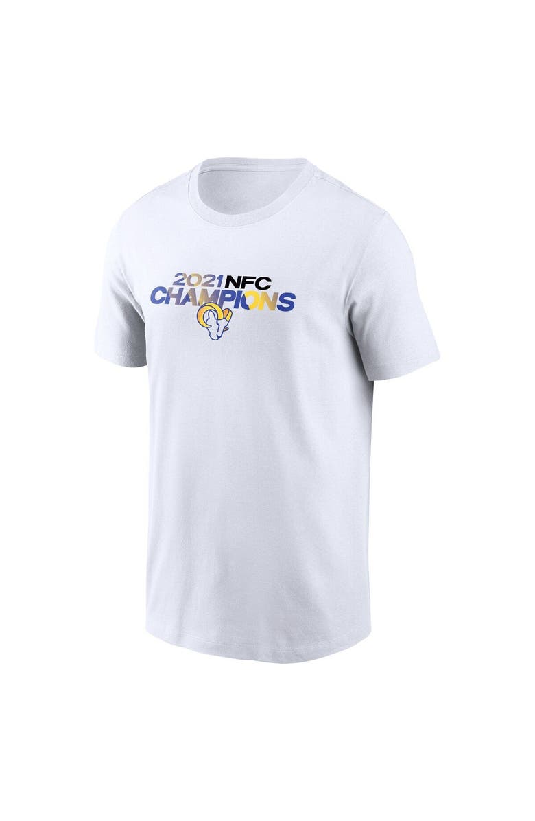 Nike Men's Nike White Los Angeles Rams 2021 NFC Champions Roster T-Shirt, Alternate, color,