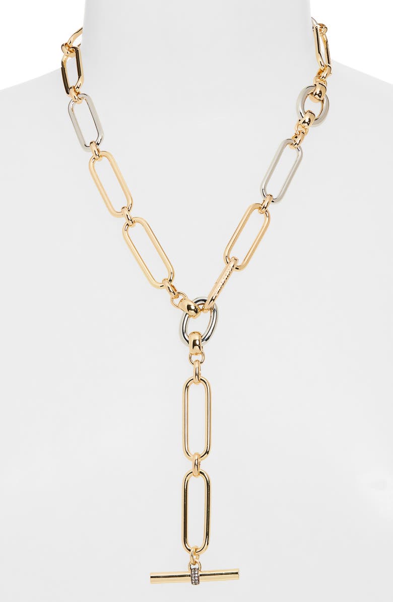 DEMARSON Theo 2.0 Paper Clip Chain Necklace, Alternate, color, 