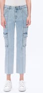 Bayeas High Waist Ankle Straight Leg Cargo Jeans