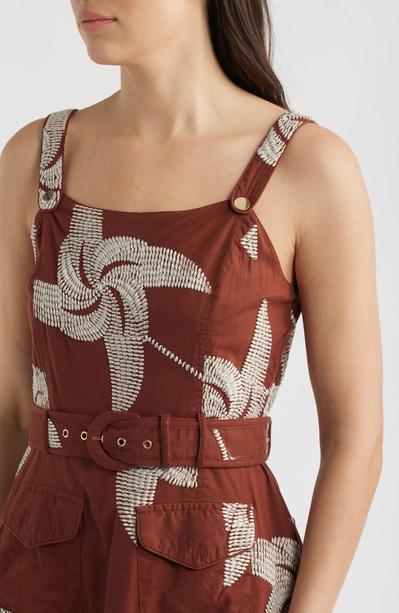 CIEBON Alivia Belted Fit & Flare Minidress, Alternate, color, 