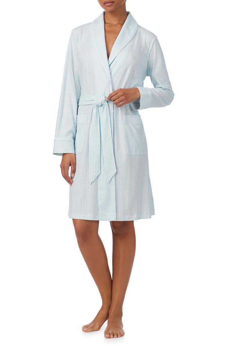 Lauren Ralph Lauren Print Cotton Blend Robe, Main, color, 
