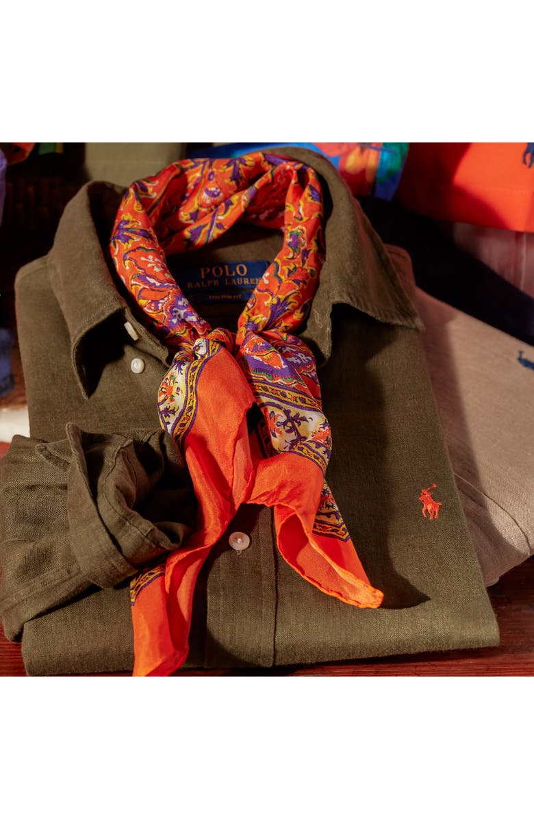 Polo Ralph Lauren Solid White Linen Button-Down Shirt, Alternate, color, White