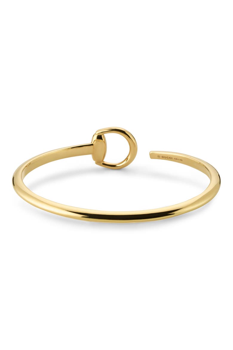 Horsebit Flex Cuff Bracelet, Alternate, color, YELLOW GOLD