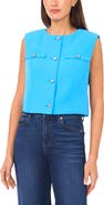 CeCe Crop Boxy Vest