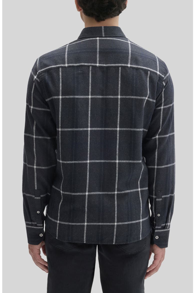 Jakin Windowpane Button Front Shirt, Alternate, color, GRAPHITE