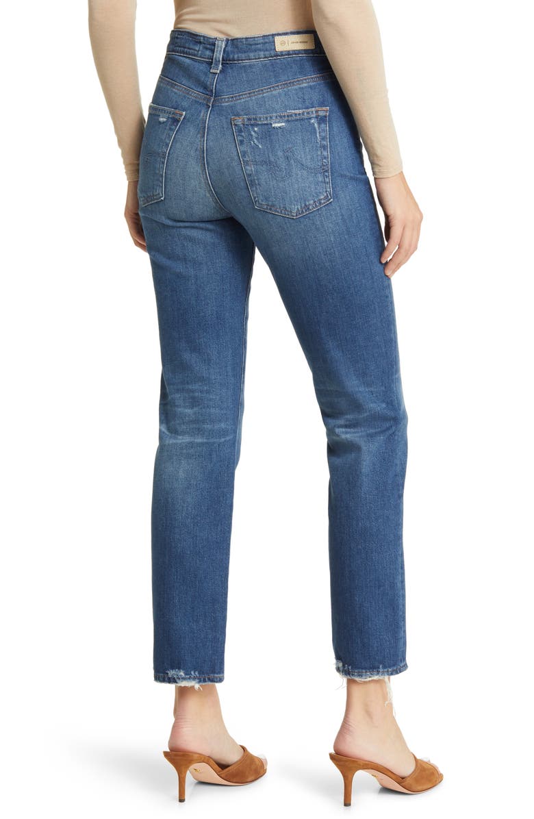AG Saige High Waist Straight Leg Jeans, Alternate, color, 