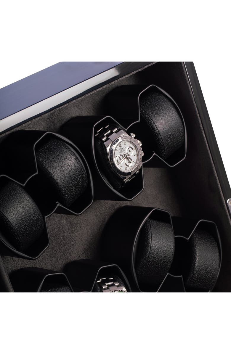Bey-Berk Louis Ash 8-Watch Winder & Case, Alternate, color, Multi Color