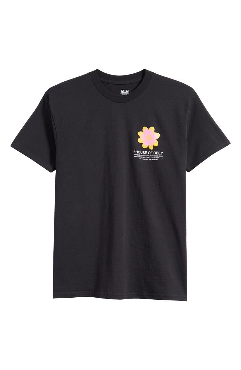 Obey House of Flower Graphic Tee, Alternate, color, 