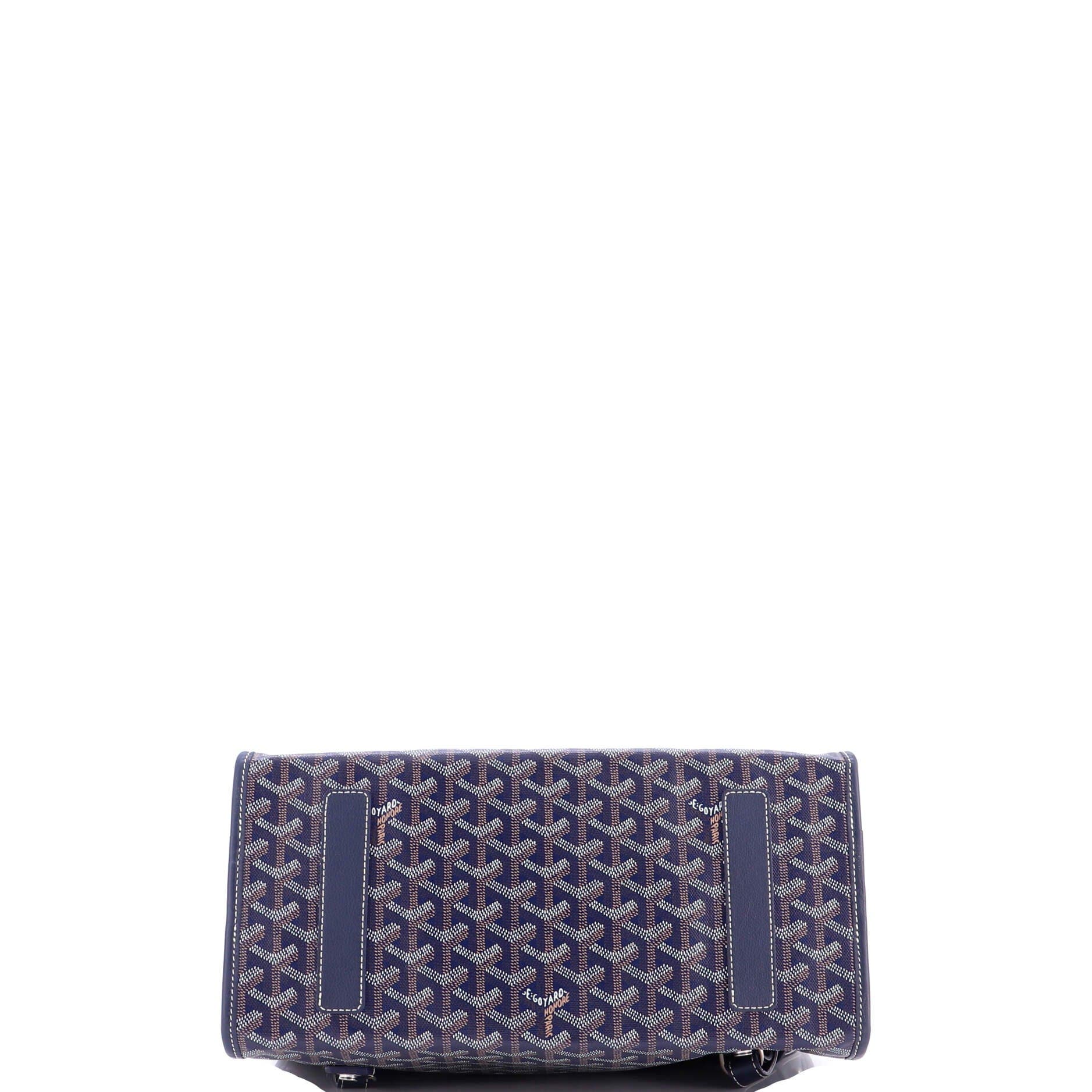 Pre-Owned Goyard Saint Leger Briefcase Backpack Coated Canvas, Alternate, color, 