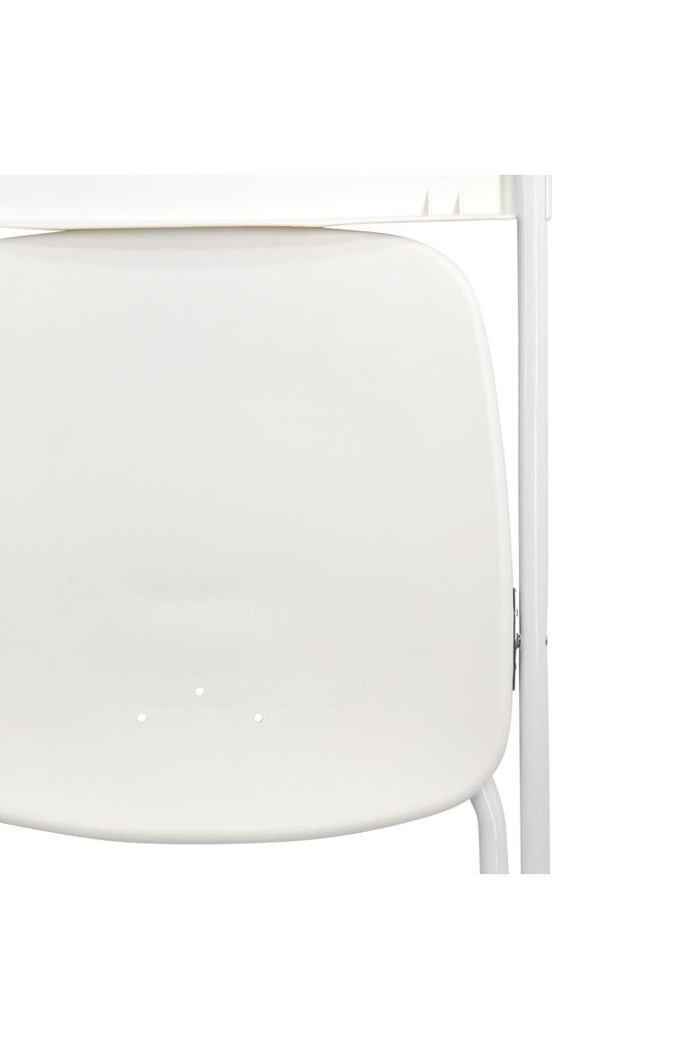 4 Piece Plastic Folding Chair, Alternate, color, White