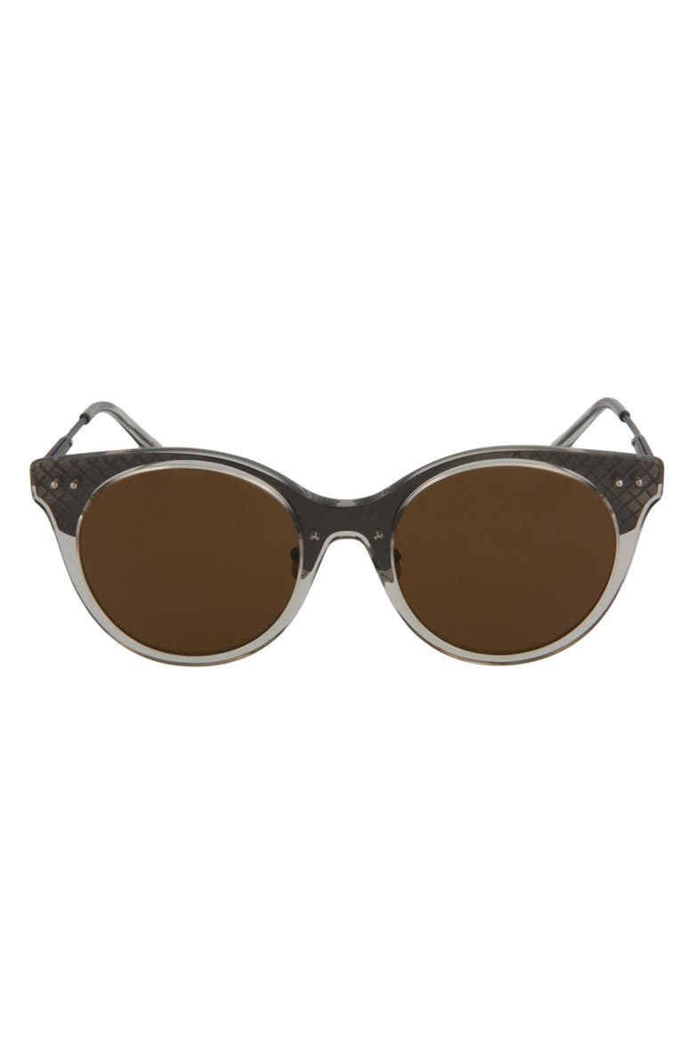 Bottega Veneta 52mm Round Sunglasses, Main, color,