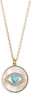 Kate Spade New York lucky charm evil eye pendant necklace