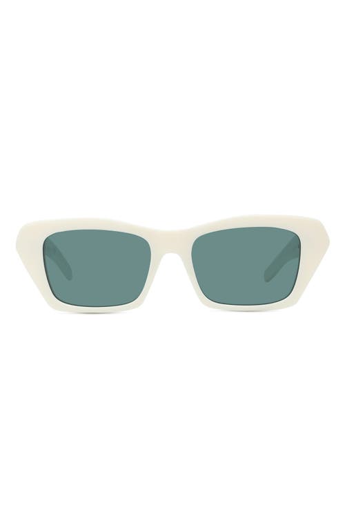 Givenchy 4G Liquid 54mm Rectangular Sunglasses in White /Green  product