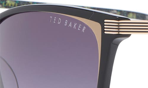 Ted Baker 57mm Gradient Square Sunglasses In Gray