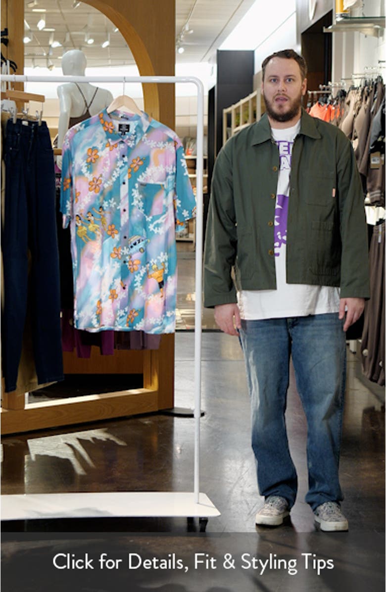 x Drew Toonz Short Sleeve Button-Up Shirt, sales video thumbnail