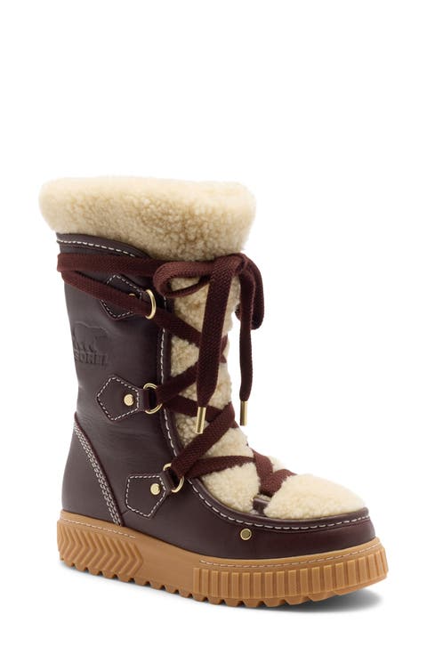 Ona Ave Alpine Tall LX Genuine Shearling Boot