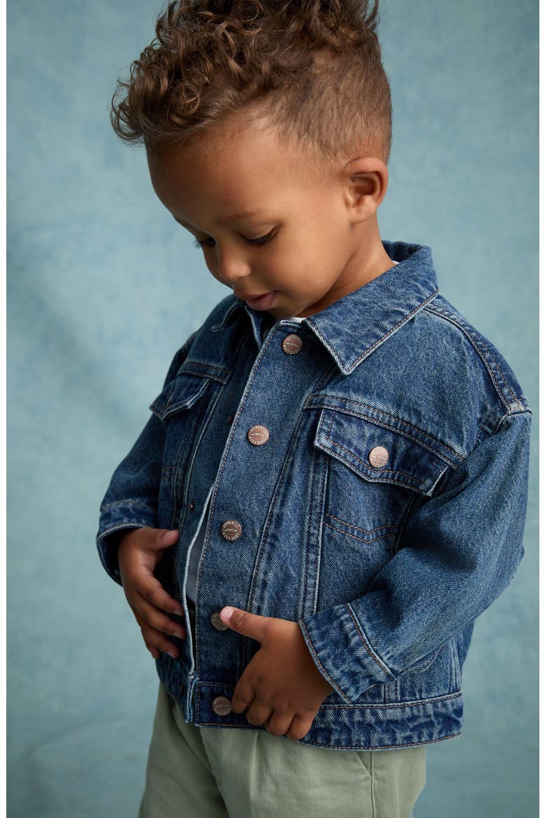 Kids' Denim Jacket, Alternate, color, BLUE