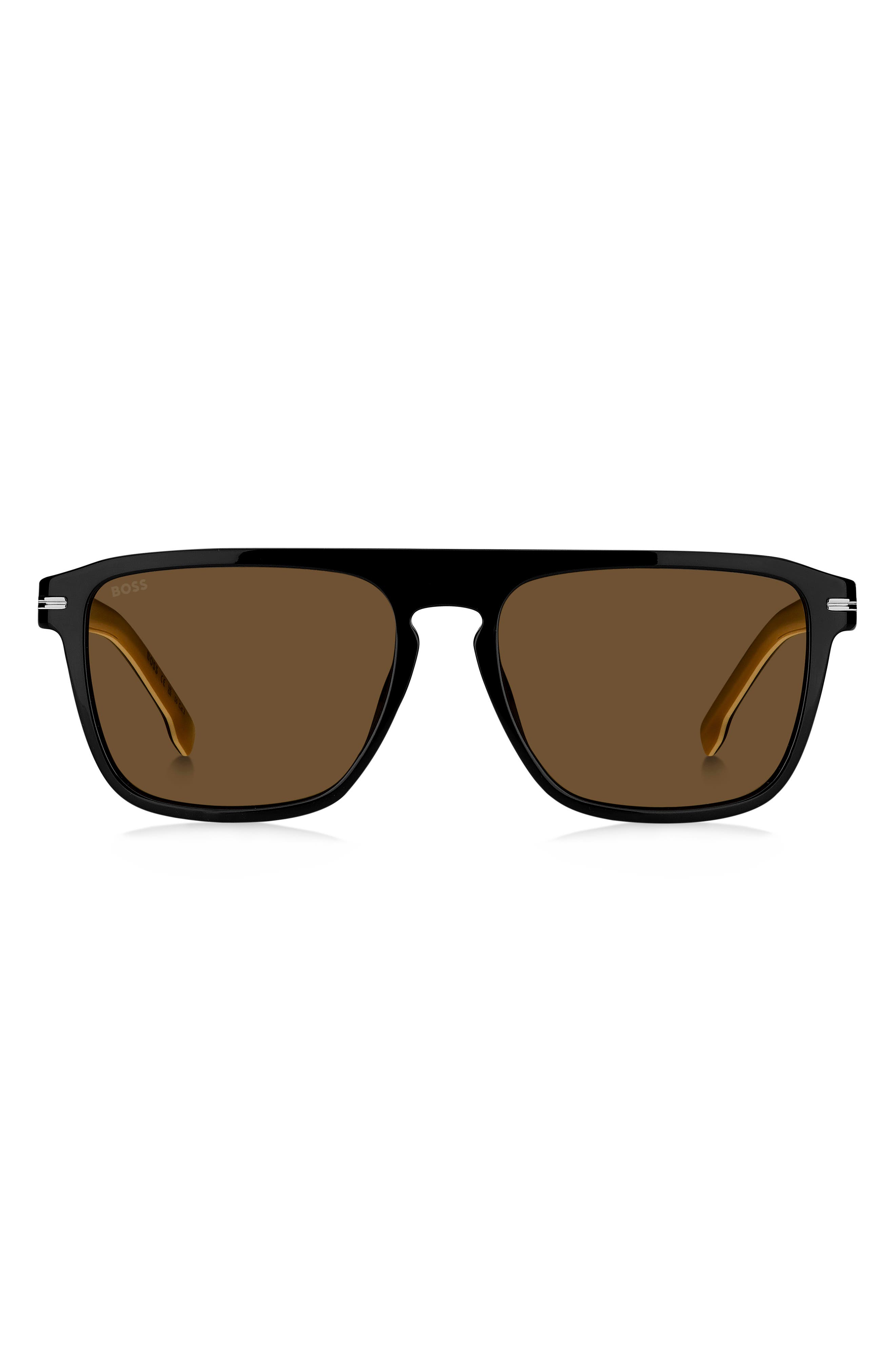 BOSS 56mm Flat Top Sunglasses
