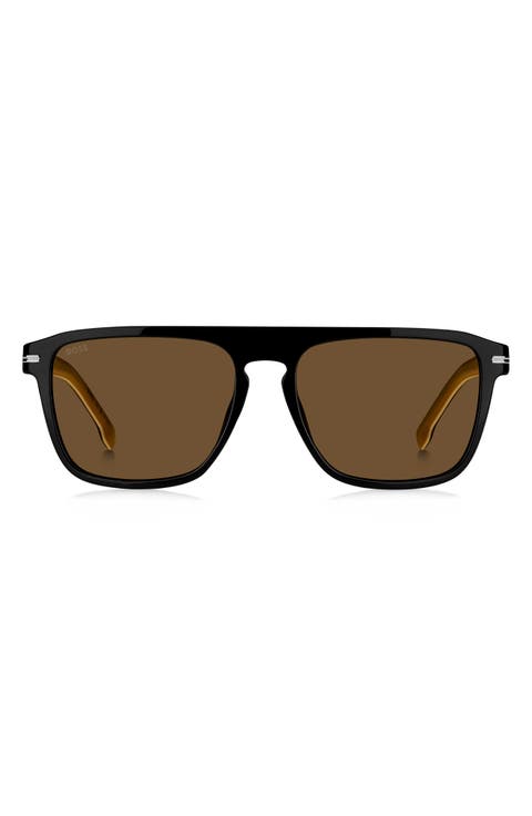 56mm Flat Top Sunglasses