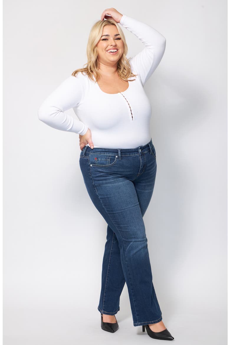 Mid Rise Slim Bootcut Jeans, Alternate, color, BAYLEE