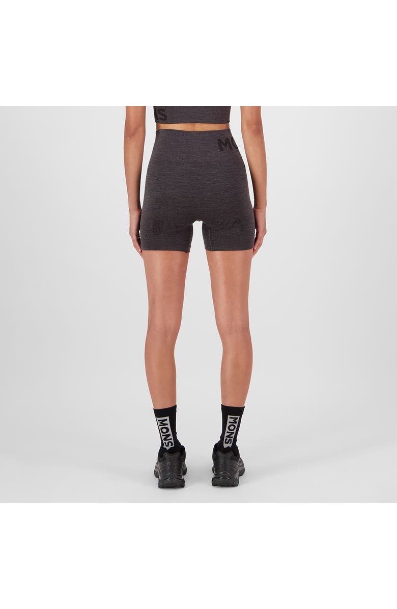 Mons Royale Solace Merino Seamless Short - Women's, Alternate, color, Forged Iron