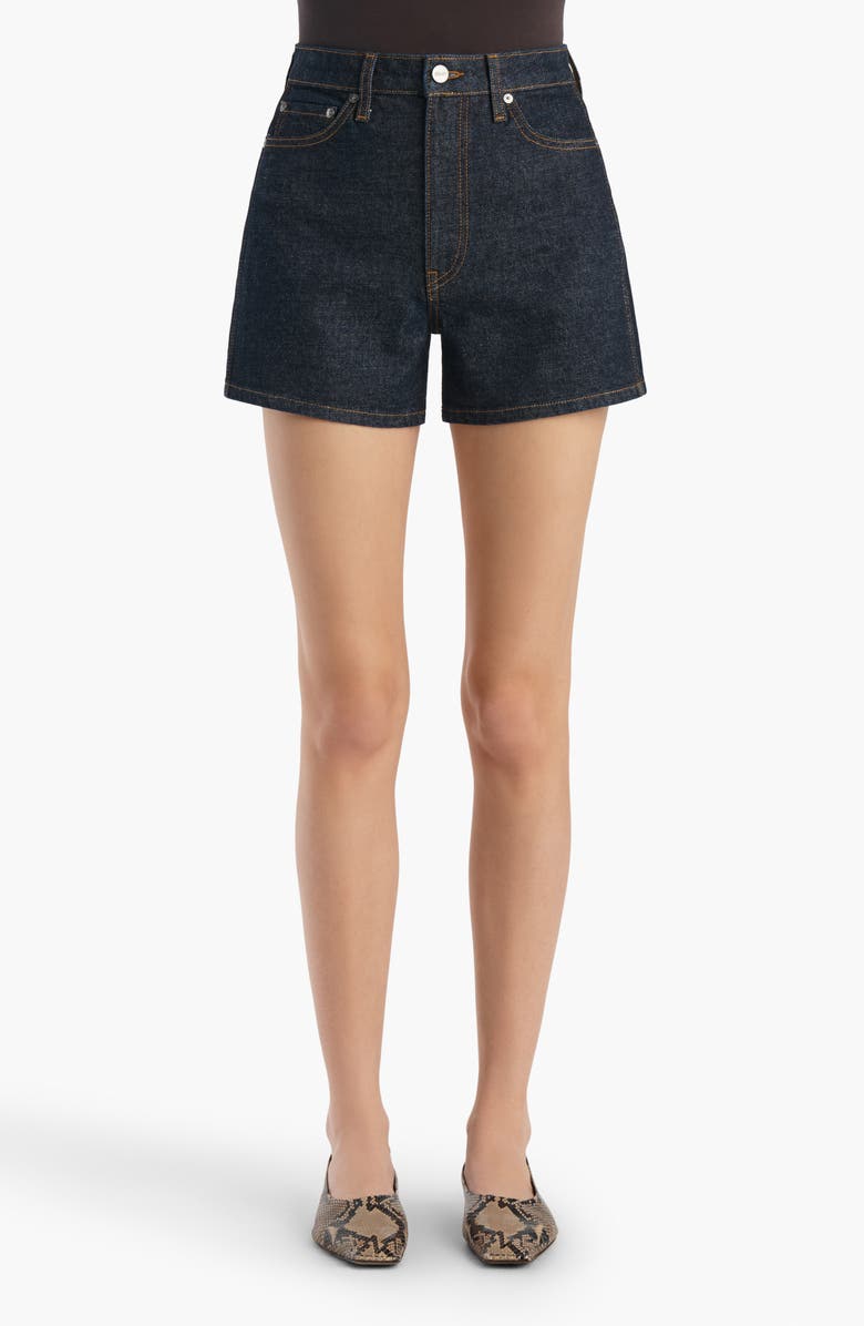 Khaite Dayna Denim Shorts, Main, color, Benson