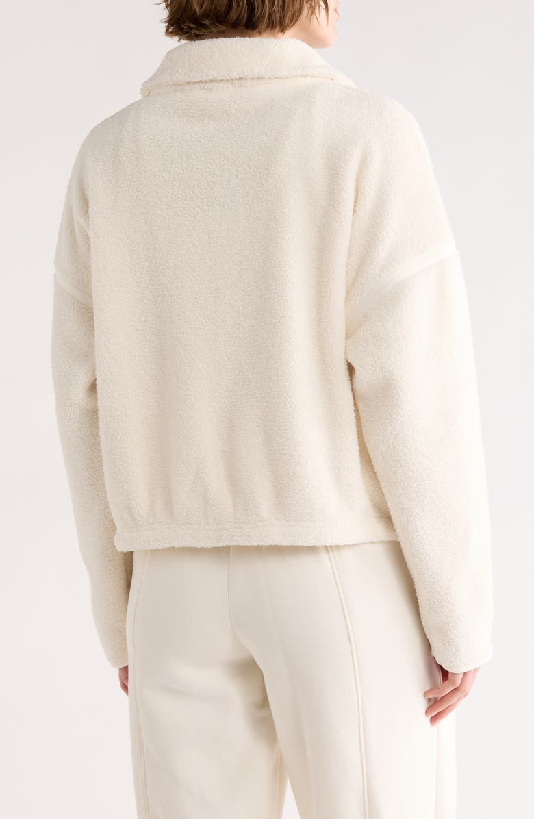 MARIKA Blair Faux Shearling Zip Jacket, Alternate, color, Egret