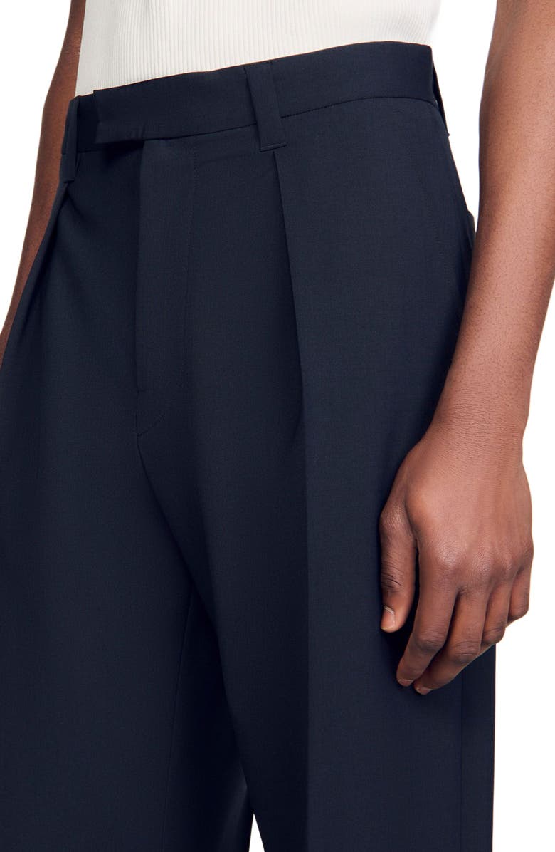 SANDRO Suit trousers, Alternate, color, Navy Blue
