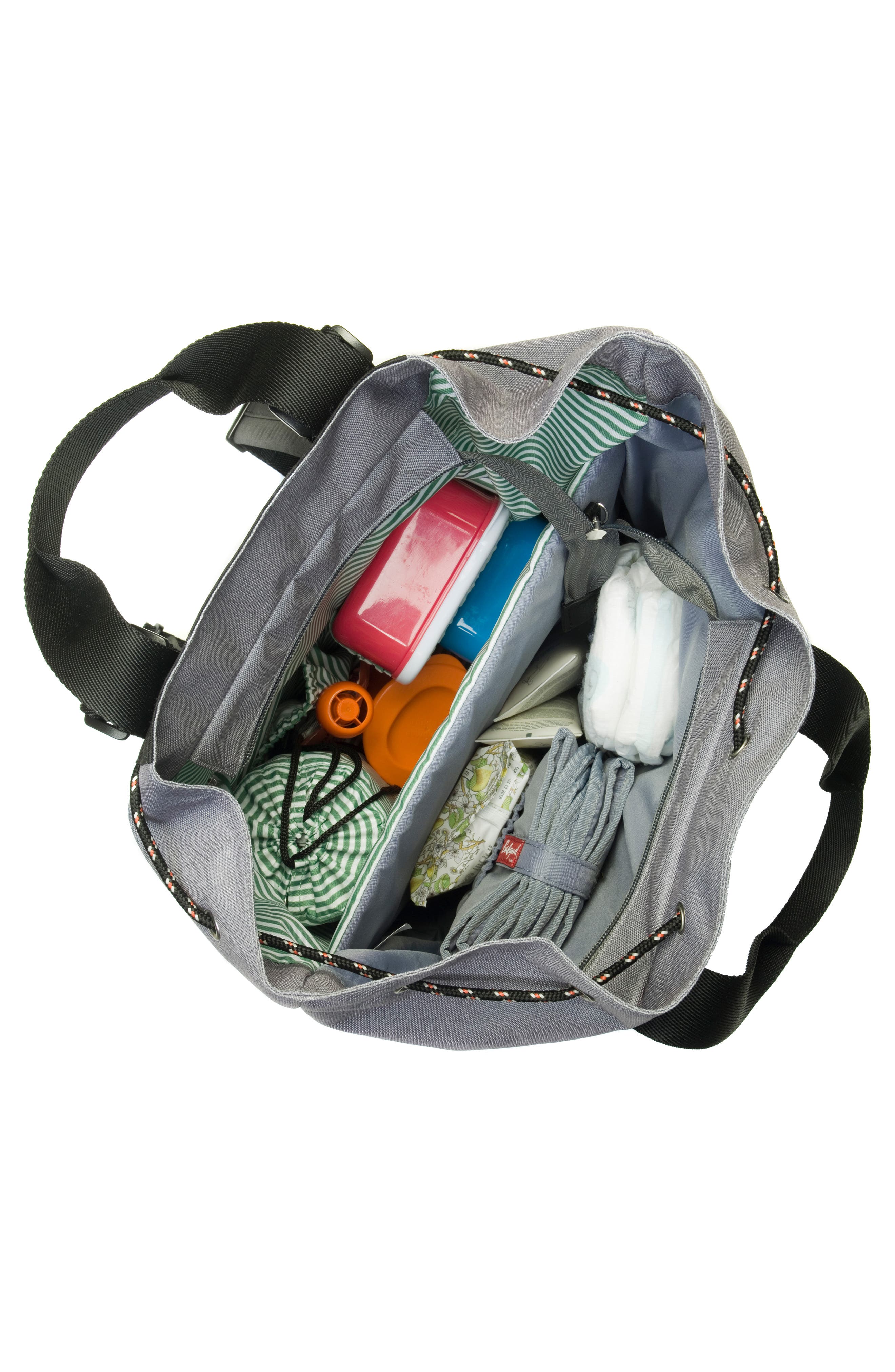 Babymel Eco Top N' Tail Convertible Diaper Backpack, Alternate, color, 