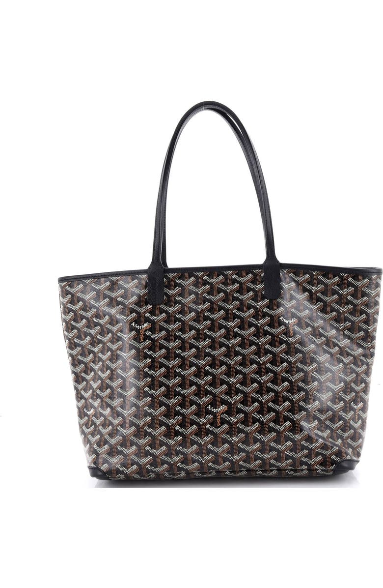 Pre-Owned Goyard Artois Tote Coated Canvas PM, Main, color, Black