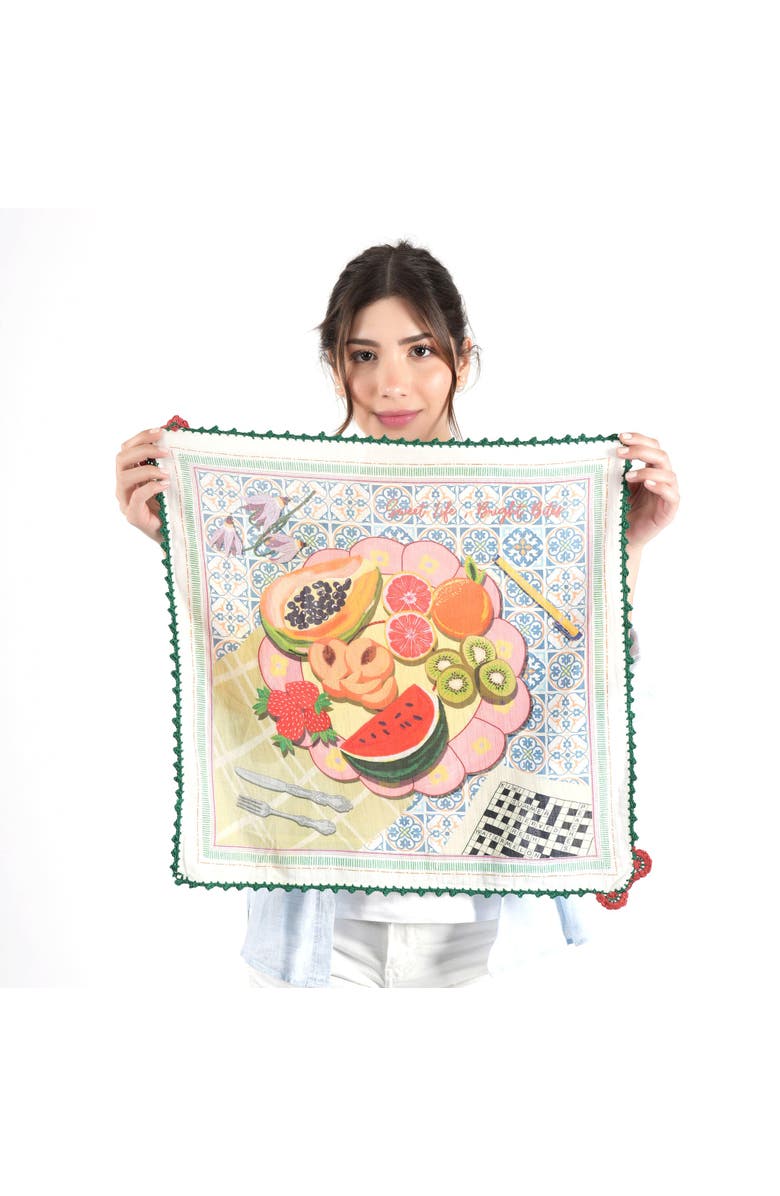 Vismaya Dolce Tavola Bandana, Alternate, color, Light Olive