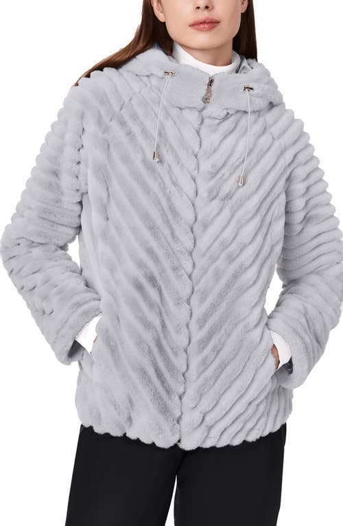 Bernardo Faux Fur Jacket In Gray
