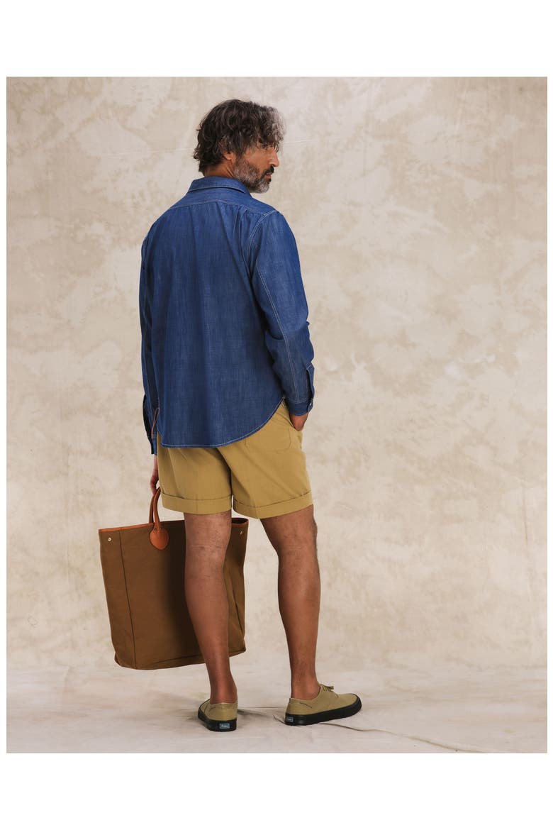 Osumi Chambray Shirt, Alternate, color, Indigo Rinse