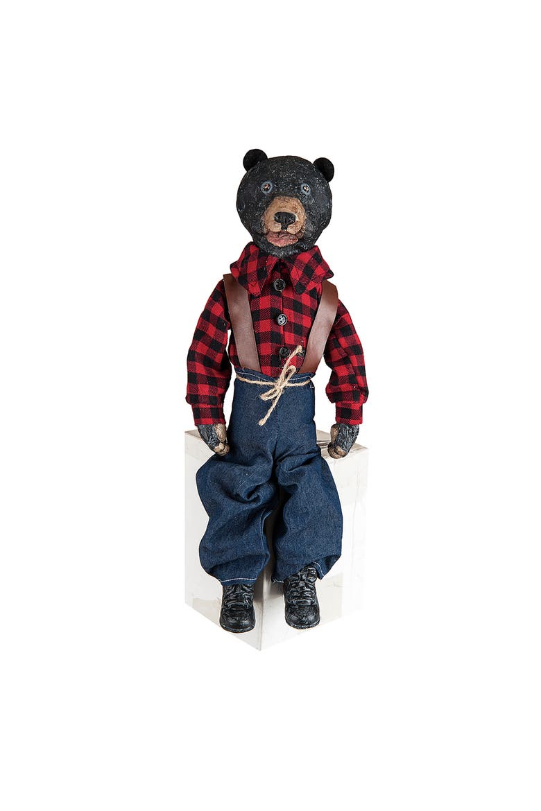 Bear Woodland Doll, Main, color, Black