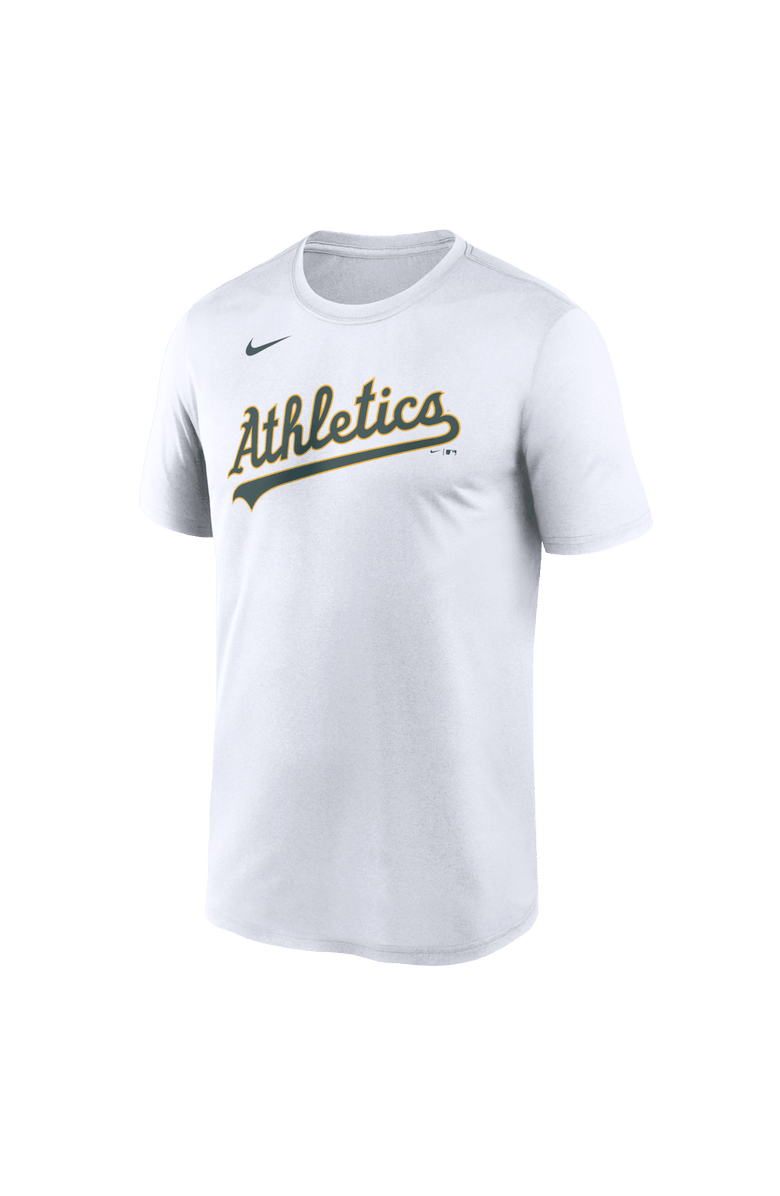 Nike Men's Nike White Athletics New Legend Wordmark Dri-FIT T-Shirt, Alternate, color, White