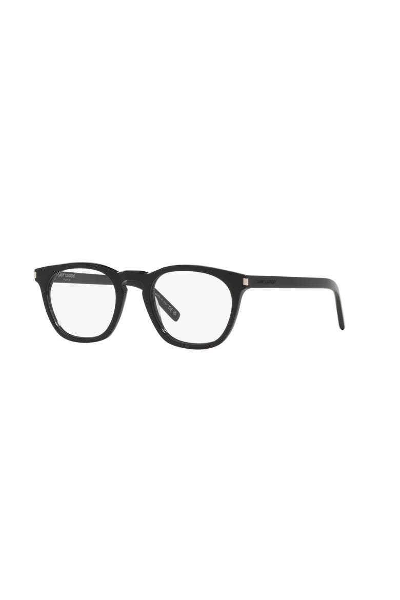 50mm Round optical glasses, Main, color, Black
