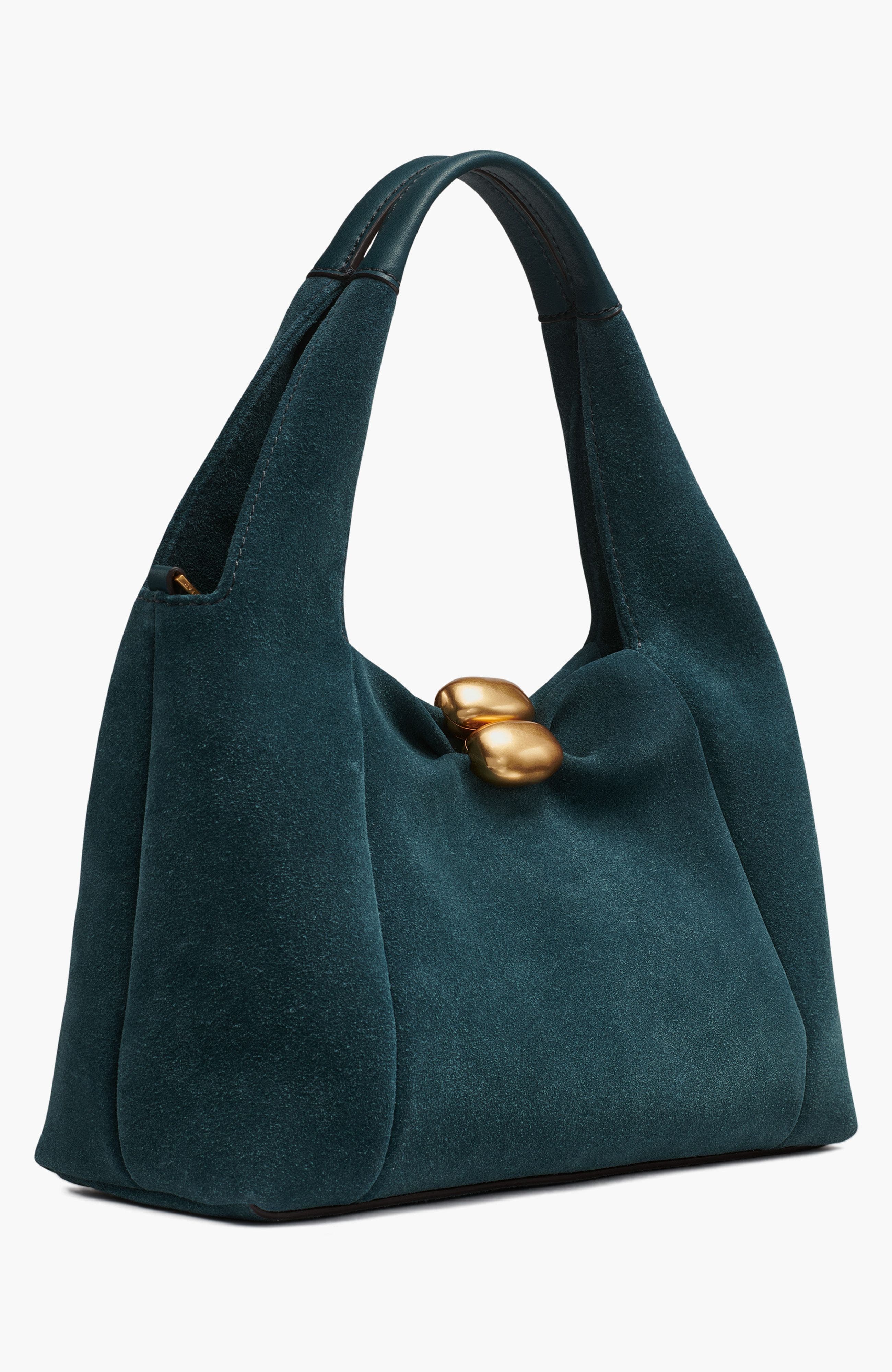 Donna Karan New York Organza Suede Crossbody, Alternate, color, Hudson