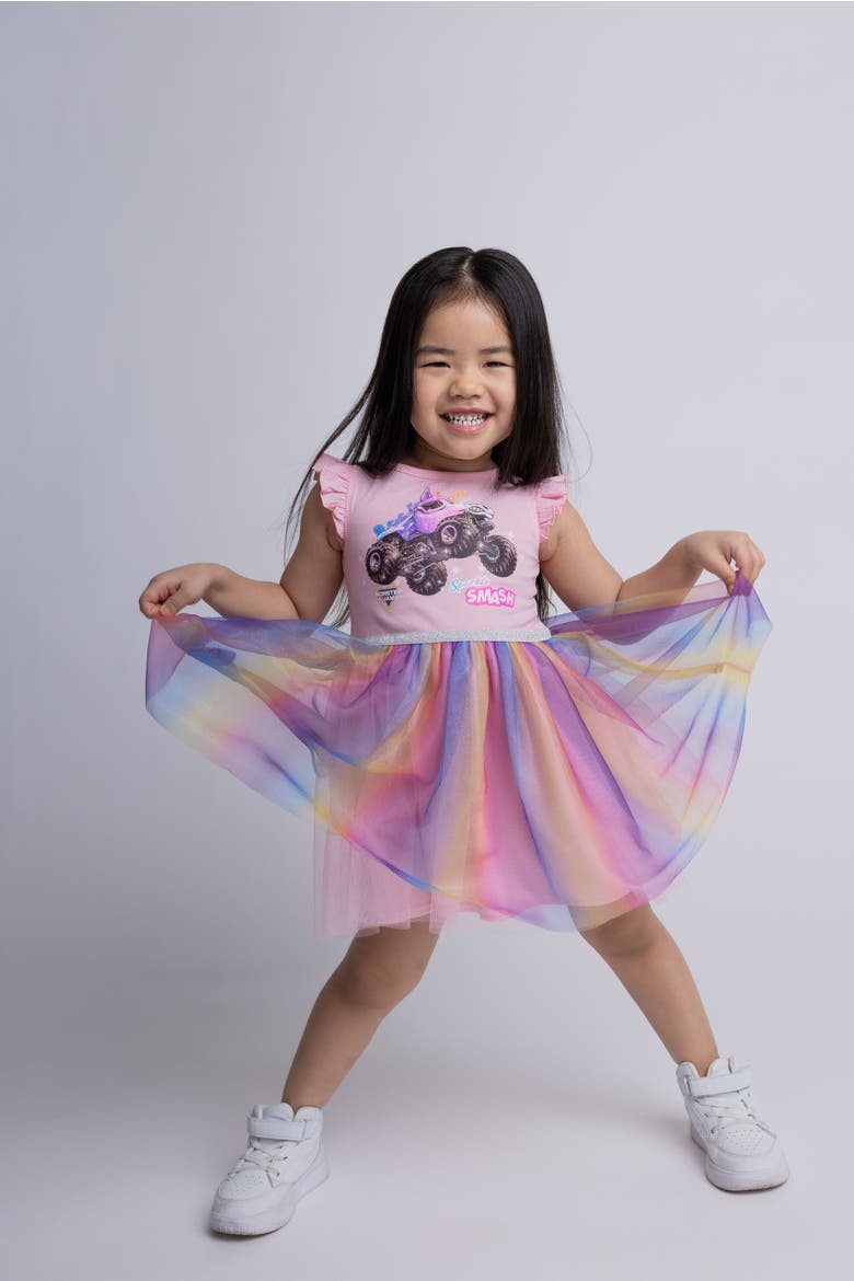 Sparkle Smash Tutu Dress, Alternate, color, Sparkle Smash Pink